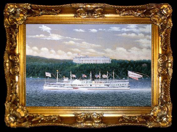 framed  James Bard Daniel Drew, Hudson River steamboat built, ta009-2